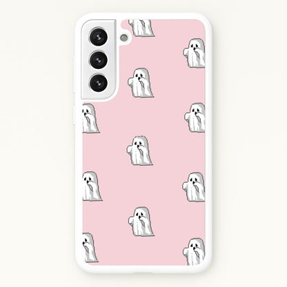 Pastel Pixel Ghost Halloween  -  Phone Case for Galaxy S22 Plus