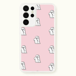 Pastel Pixel Ghost Halloween  -  Phone Case for Galaxy S21 Ultra