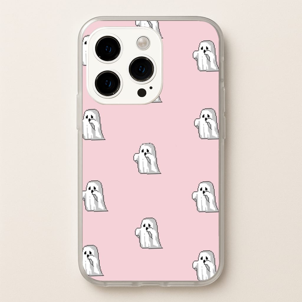 Pastel Pixel Ghost Halloween  -  Phone Case for iPhone 15 Pro Max