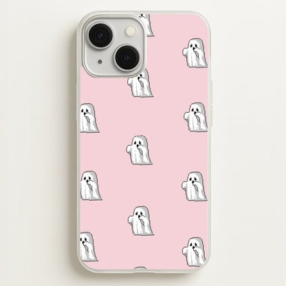Pastel Pixel Ghost Halloween  -  Phone Case for iPhone 13 Mini