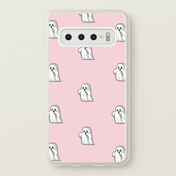 Pastel Pixel Ghost Halloween  -  Phone Case for Galaxy S10 Plus