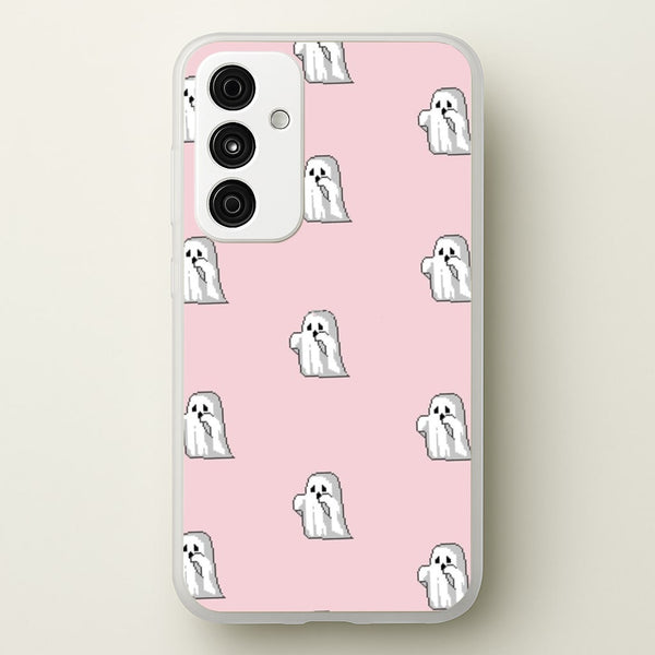 Pastel Pixel Ghost Halloween  -  Phone Case for Galaxy A35