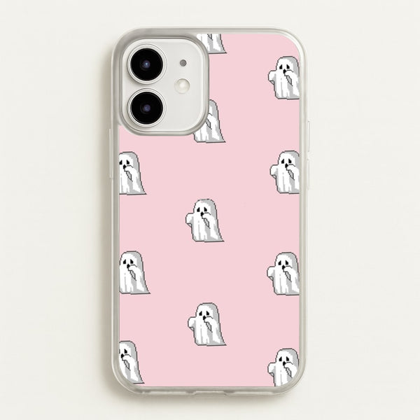 Pastel Pixel Ghost Halloween  -  Phone Case for iPhone 12 Mini