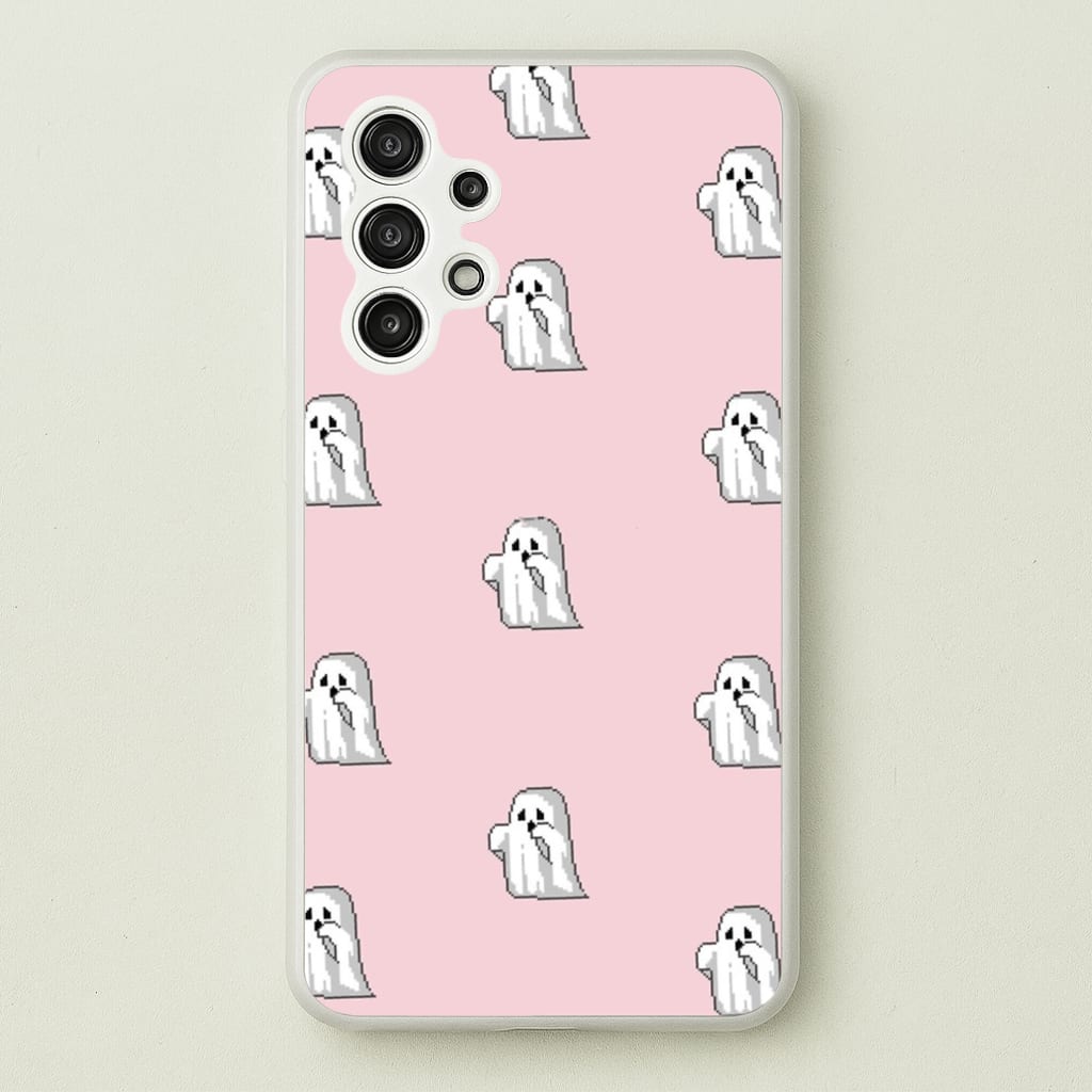 Pastel Pixel Ghost Halloween  -  Phone Case for Galaxy A13
