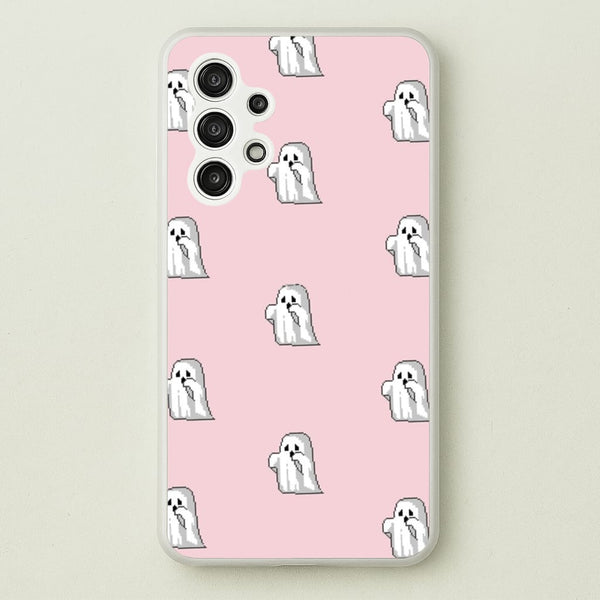 Pastel Pixel Ghost Halloween  -  Phone Case for Galaxy A13