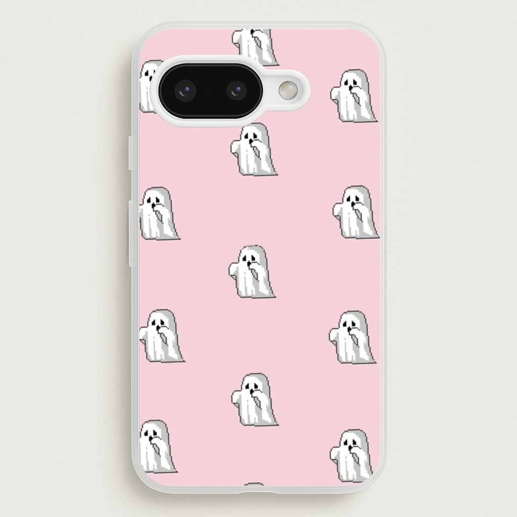 Pastel Pixel Ghost Halloween  -  Phone Case for Google Pixel 9a