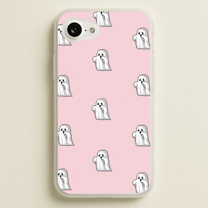 Pastel Pixel Ghost Halloween  -  Phone Case for iPhone 16e