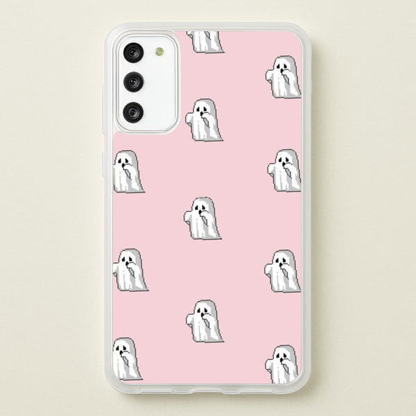 Pastel Pixel Ghost Halloween  -  Phone Case for Galaxy S20