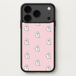 Pastel Pixel Ghost Halloween Phone Case for iPhone 17 Pro Max