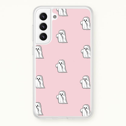 Pastel Pixel Ghost Halloween  -  Phone Case for Galaxy S21 Plus