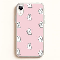 Pastel Pixel Ghost Halloween  -  Phone Case for iPhone XR