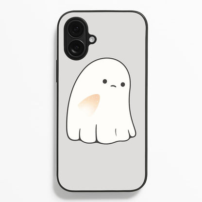 Sad Ghost Halloween  -  Phone Case for iPhone 16 Plus