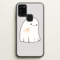 Sad Ghost Halloween  -  Phone Case for Galaxy A21s
