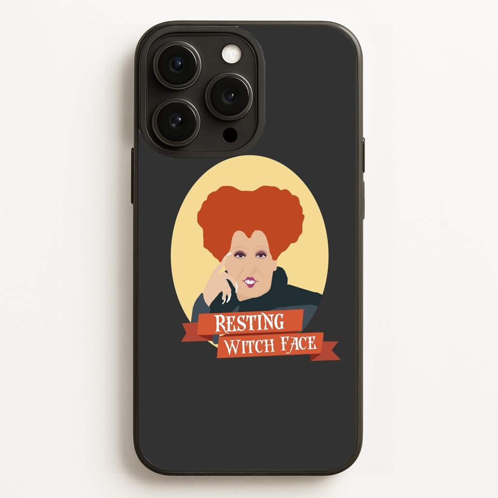 Resting Witch Face - Hocus Halloween  - Halloween Phone Case for iPhone 16 Pro Max