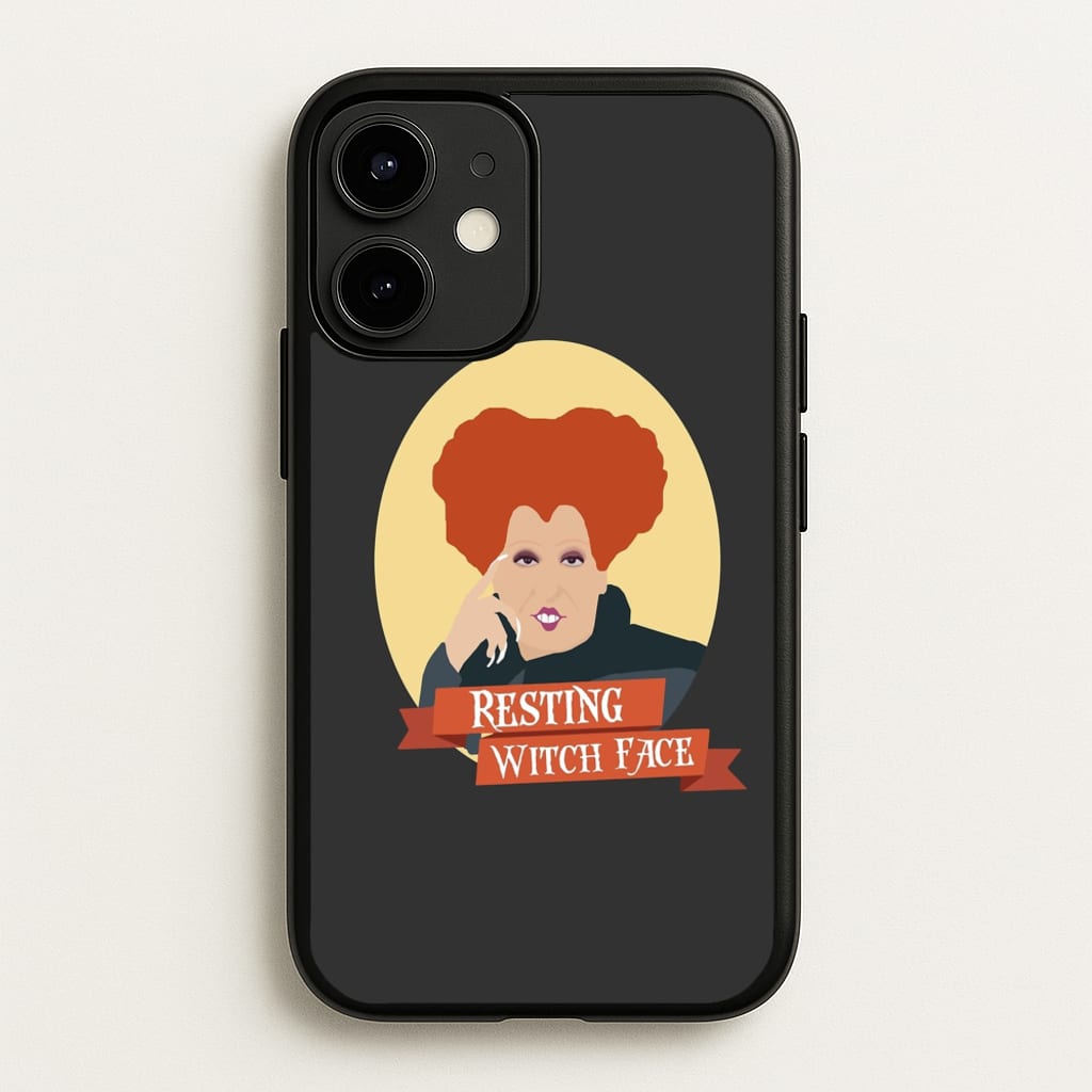 Resting Witch Face - Hocus Halloween  - Halloween Phone Case for iPhone 12 / 12 Pro
