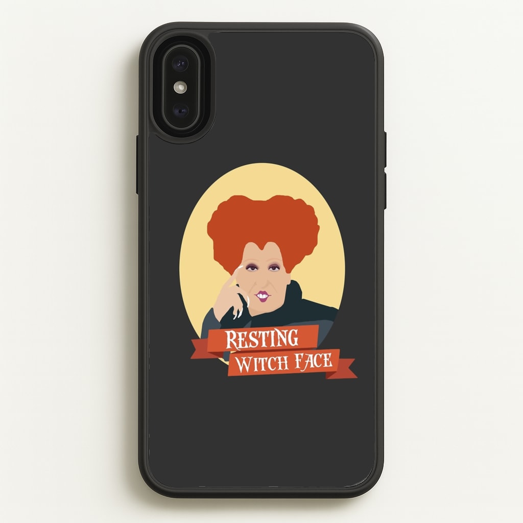 Resting Witch Face - Hocus Halloween  - Halloween Phone Case for iPhone XS Max