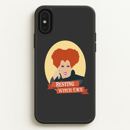 Resting Witch Face - Hocus Halloween  - Halloween Phone Case for iPhone XS Max