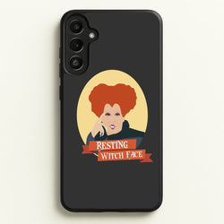 Resting Witch Face - Hocus Halloween  - Halloween Phone Case for Galaxy A36