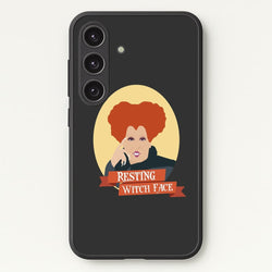 Resting Witch Face - Hocus Halloween  - Halloween Phone Case for Galaxy S24 Plus