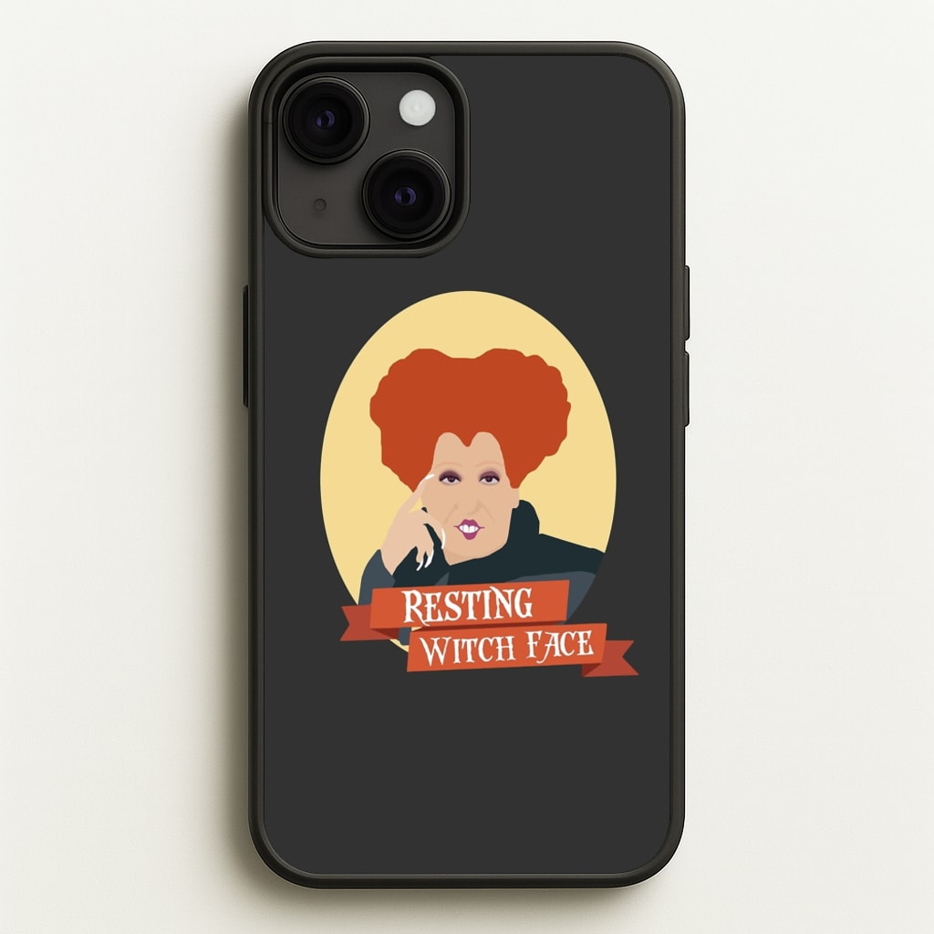 Resting Witch Face - Hocus Halloween  - Halloween Phone Case for iPhone 13 Mini
