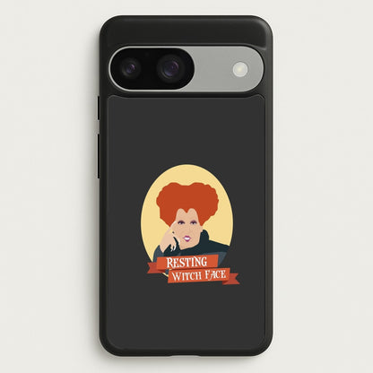 Resting Witch Face - Hocus Halloween  - Halloween Phone Case for Google Pixel 9 / 9 Pro