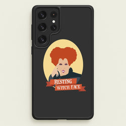 Resting Witch Face - Hocus Halloween  - Halloween Phone Case for Galaxy S22 Ultra