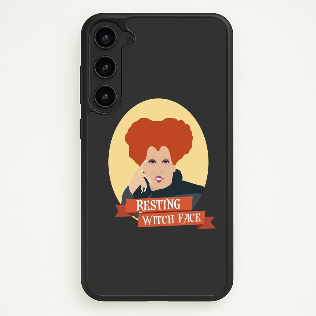 Resting Witch Face - Hocus Halloween  - Halloween Phone Case for Galaxy S23