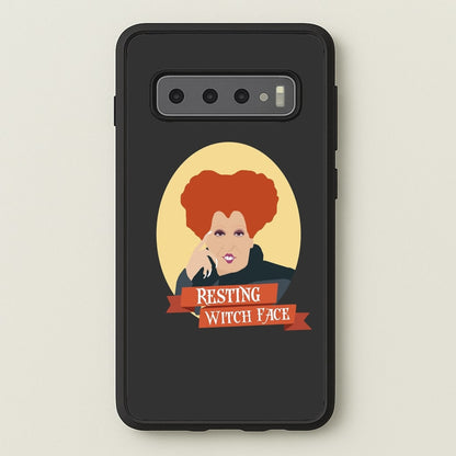 Resting Witch Face - Hocus Halloween  - Halloween Phone Case for Galaxy S10 Plus