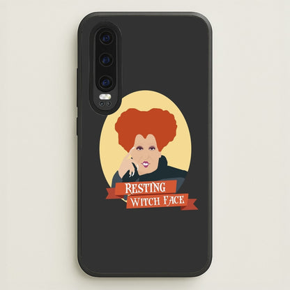 Resting Witch Face - Hocus Halloween  - Halloween Phone Case for Huawei P30