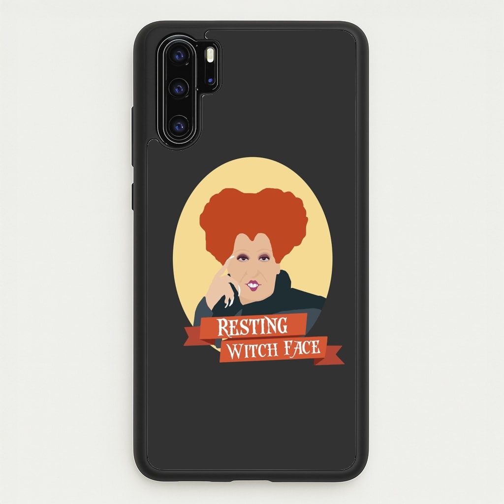 Resting Witch Face - Hocus Halloween  - Halloween Phone Case for Huawei P30 Pro
