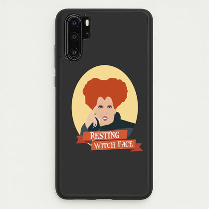 Resting Witch Face - Hocus Halloween  - Halloween Phone Case for Huawei P30 Pro