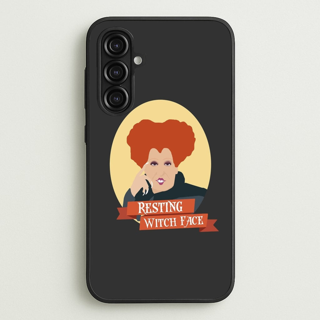 Resting Witch Face - Hocus Halloween  - Halloween Phone Case for Galaxy A16