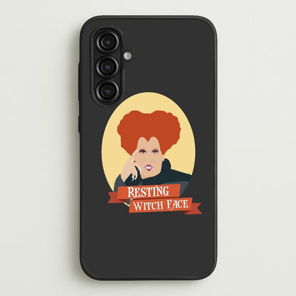 Resting Witch Face - Hocus Halloween  - Halloween Phone Case for Galaxy A16