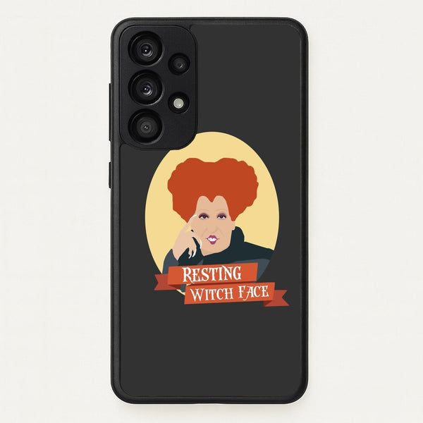 Resting Witch Face - Hocus Halloween  - Halloween Phone Case for Galaxy A33
