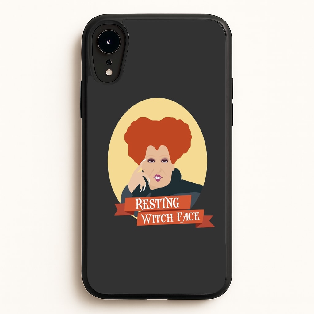 Resting Witch Face - Hocus Halloween  - Halloween Phone Case for iPhone XR