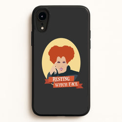 Resting Witch Face - Hocus Halloween  - Halloween Phone Case for iPhone XR