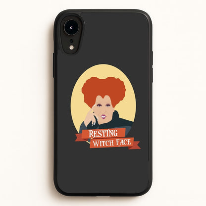 Resting Witch Face - Hocus Halloween  - Halloween Phone Case for iPhone XR