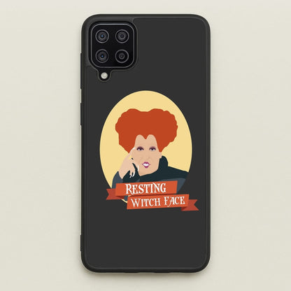 Resting Witch Face - Hocus Halloween  - Halloween Phone Case for Galaxy A12