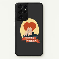 Resting Witch Face - Hocus Halloween  - Halloween Phone Case for Galaxy S21 Ultra