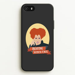 Resting Witch Face - Hocus Halloween  - Halloween Phone Case for iPhone 5 / 5s / SE 2016