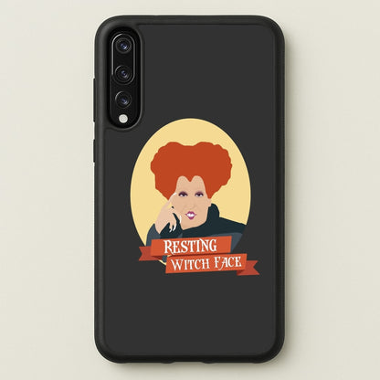 Resting Witch Face - Hocus Halloween  - Halloween Phone Case for Huawei P20 Pro