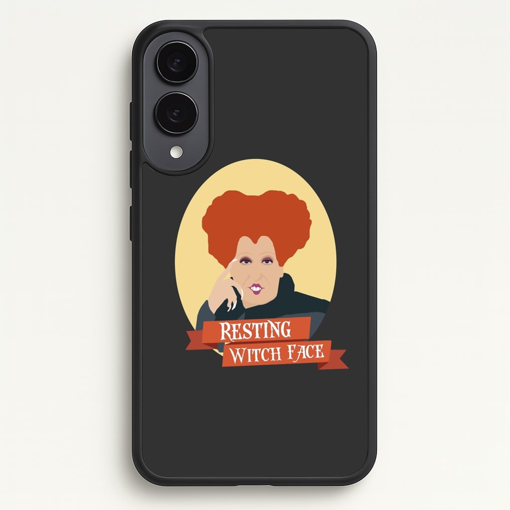 Resting Witch Face - Hocus Halloween  - Halloween Phone Case for Galaxy S25 Edge