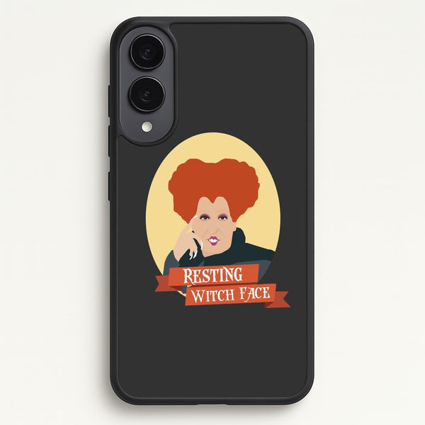 Resting Witch Face - Hocus Halloween  - Halloween Phone Case for Galaxy S25 Edge