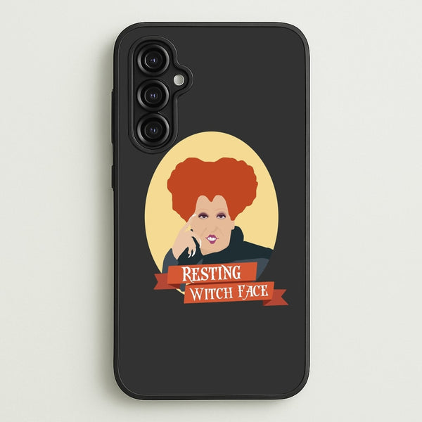 Resting Witch Face - Hocus Halloween  - Halloween Phone Case for Galaxy A14