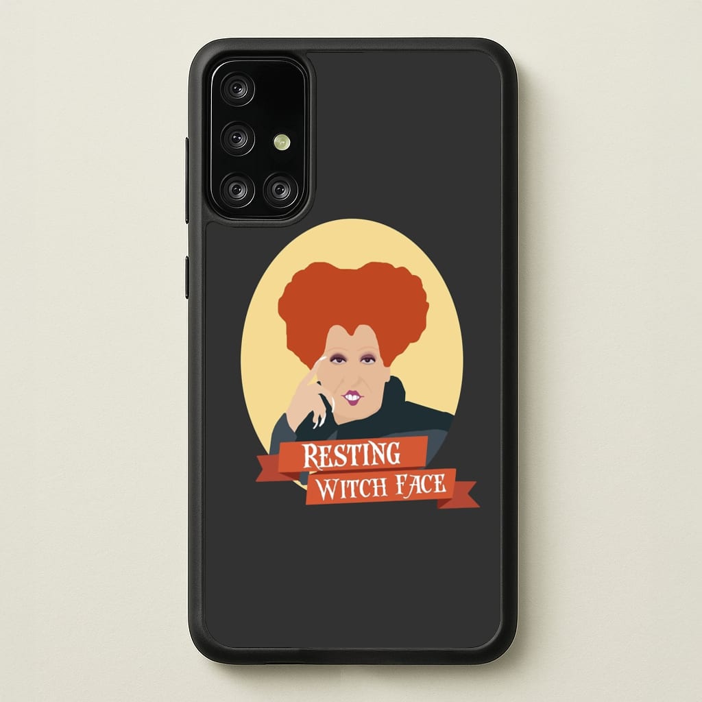 Resting Witch Face - Hocus Halloween  - Halloween Phone Case for Galaxy A71