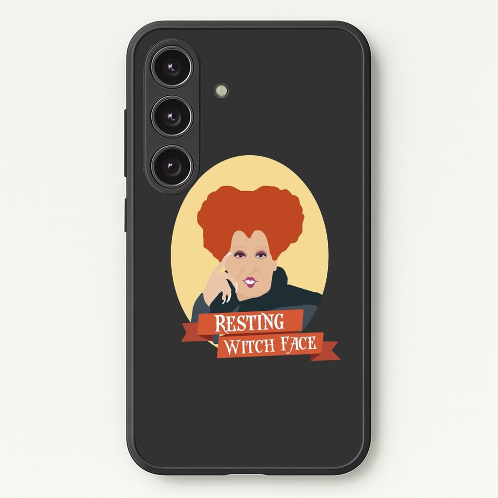 Resting Witch Face - Hocus Halloween  - Halloween Phone Case for Galaxy S24FE