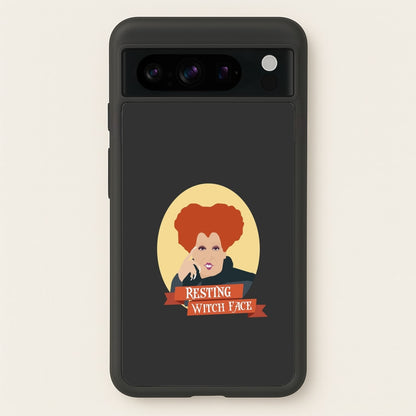 Resting Witch Face - Hocus Halloween  - Halloween Phone Case for Google Pixel 8 Pro
