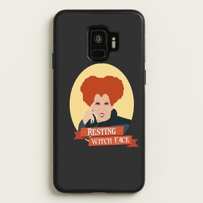 Resting Witch Face - Hocus Halloween  - Halloween Phone Case for Galaxy S9