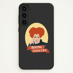 Resting Witch Face - Hocus Halloween  - Halloween Phone Case for Galaxy S23 Plus