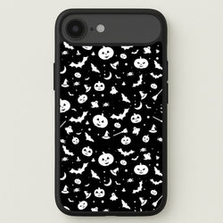 Black and White Halloween Pattern Phone Case for iPhone 17 Air